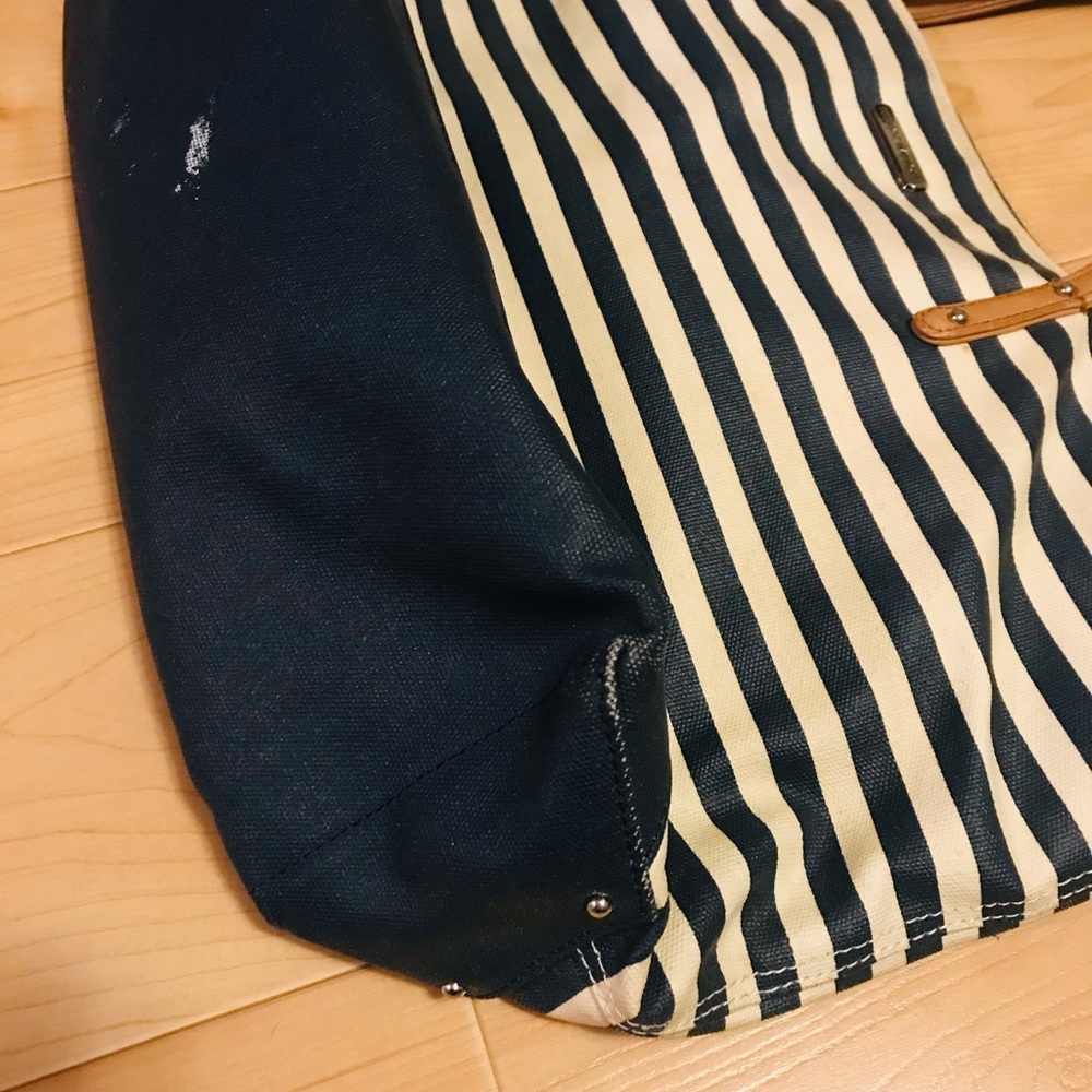 Beautiful Rebecca Minkoff nautical blue and white striped tote - Picture 12 of 14